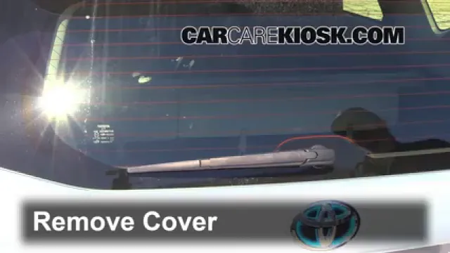 2012 Toyota Prius V 1.8L 4 Cyl. Escobillas de limpiaparabrisas trasero Cambiar escobillas de limpiaparabrisas